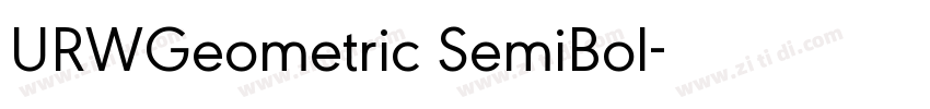 URWGeometric SemiBol字体转换